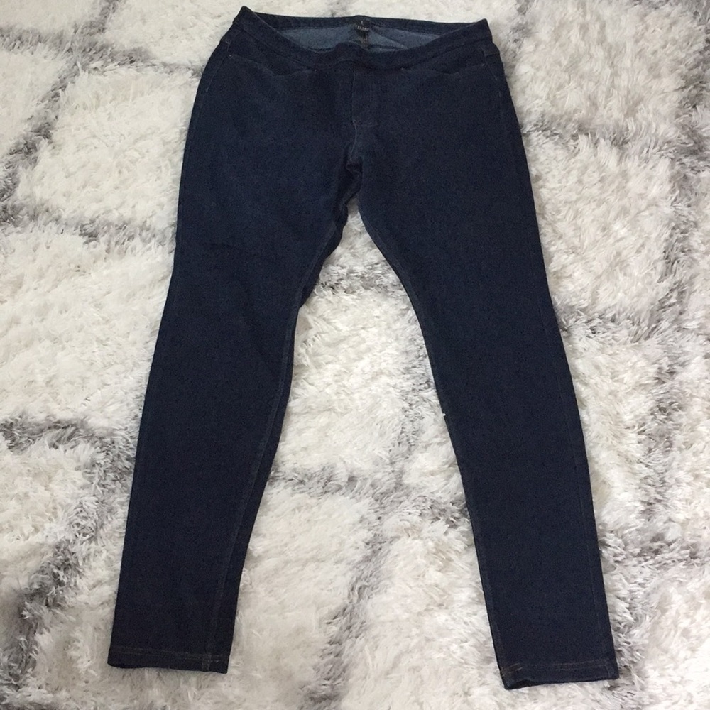 Hue Blue Denim Jegging Size Large